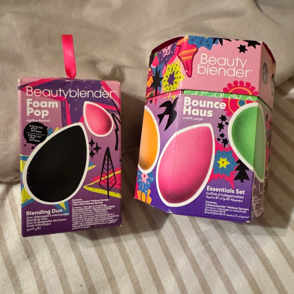 NIB set of 2 Beautyblender Foam Pop & Bounce Haus